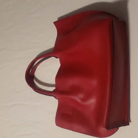 Co-lab red leather bag - Picture 2 of 9